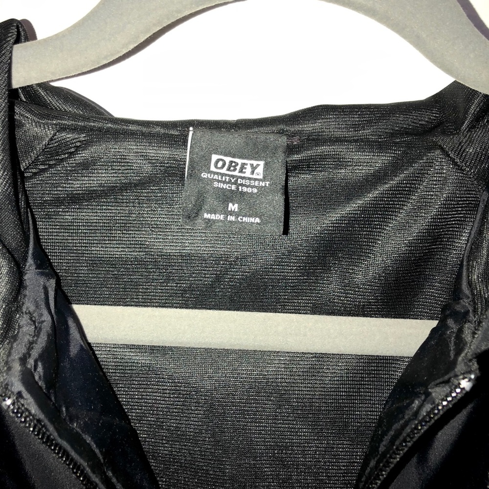 OBEY Black Windbreaker - Size M